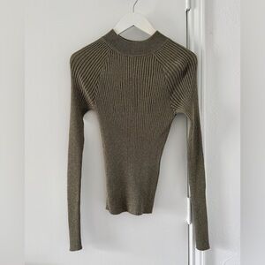 H&M Metallic Lurex Ribbed Knit